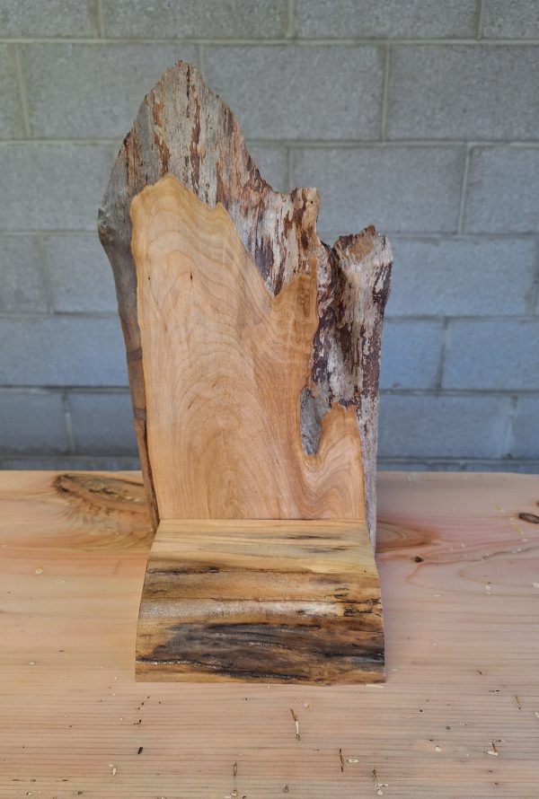 Natural Michigan Shaped Live Edge Bookend - Image 2