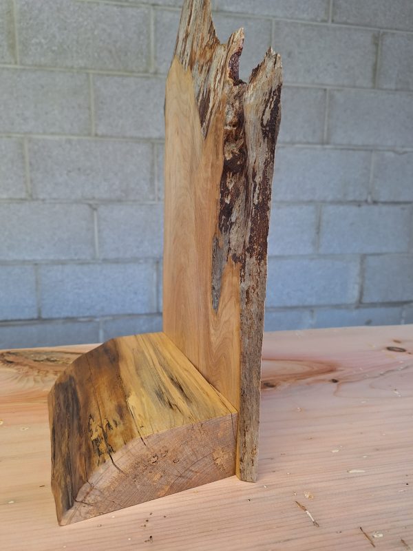 Natural Michigan Shaped Live Edge Bookend - Image 4